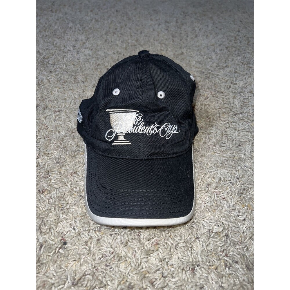 Vintage The President's Cup PGA Cap Hat Partners Club Adjustable The Game Black